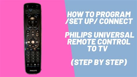how to hook up a universal remote to a tv